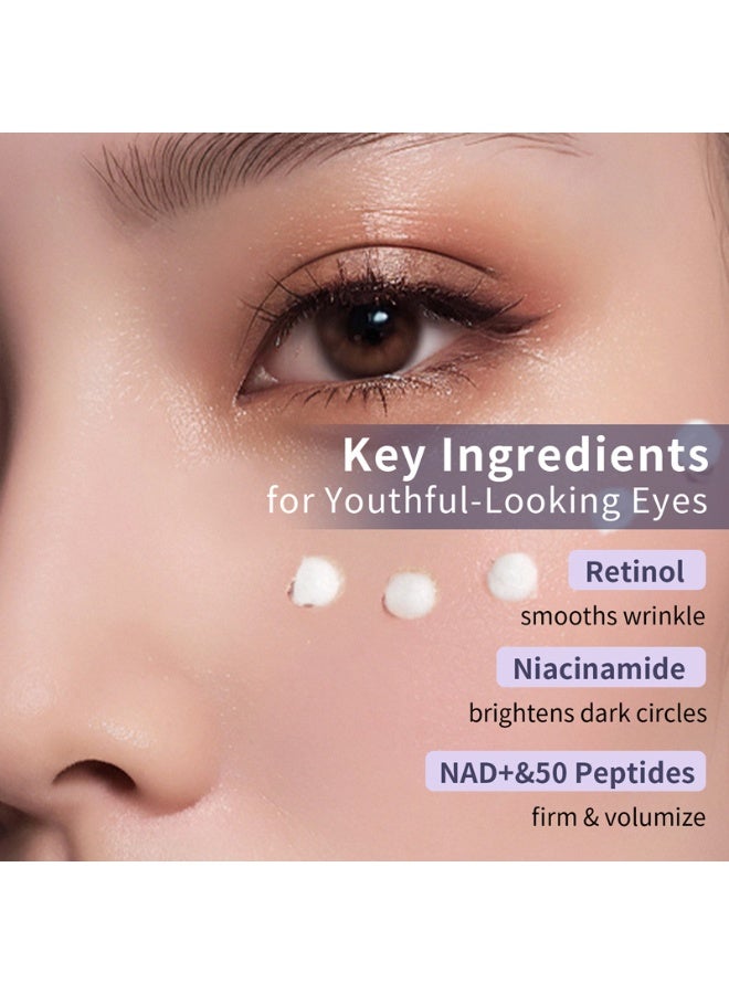 Retinol Eye Cream No. 9 | Reduces Dark Circles and Anti-Aging | Peptides for Elastic Repair Around the Eyes | Lightweight Cream for Soothing and Moisturizing - Image 2